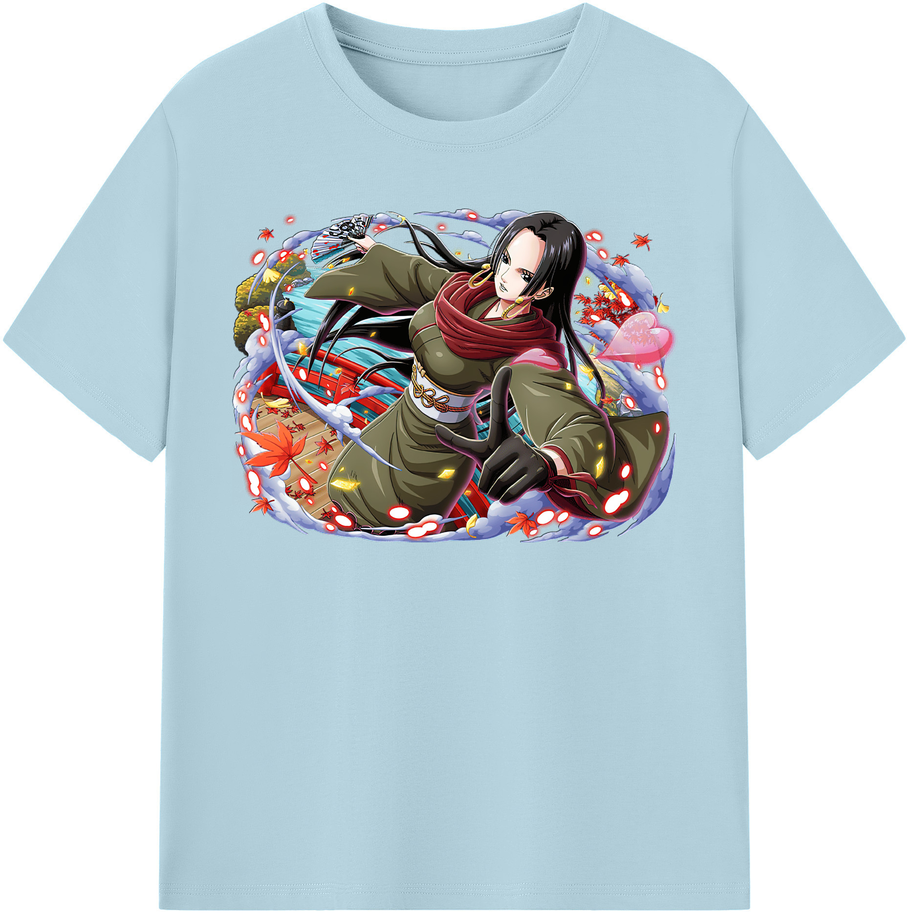 ワンピース ボア・ハンコック ONE PIECE Boa·Hancock 綿100％半袖Tシャツ（フロントプリント）